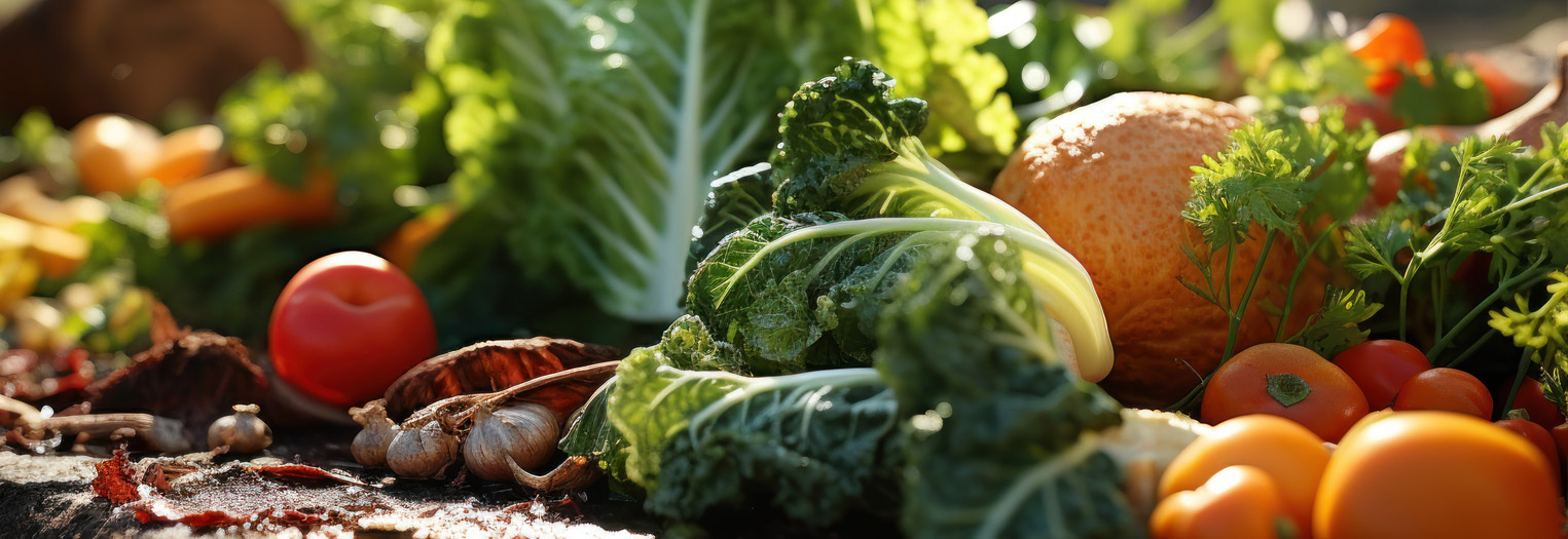 fresh produce on display